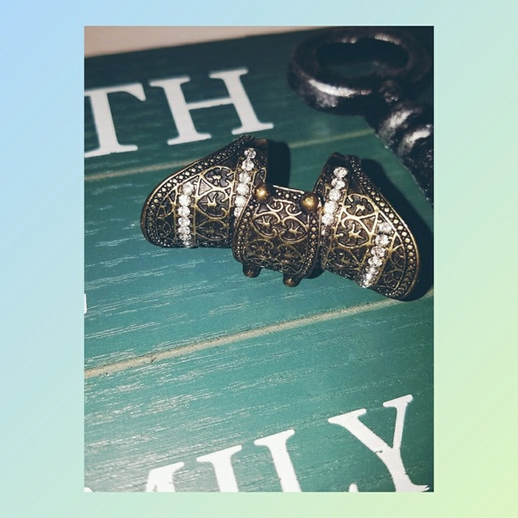 NWOT VINTAGE DOUBLE RING - Picture 4 of 5